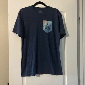 Men's Blue Wohven Shirt SZ L